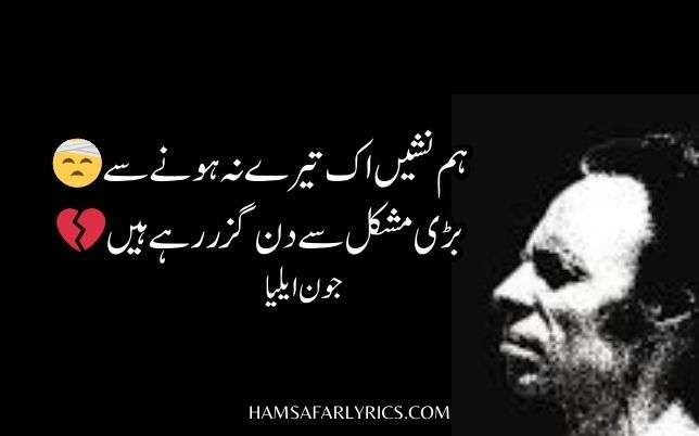 john Elia Sad Poetry