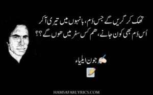 John Elia Sad Poetry In Urdu 2 Lines - Heart Touching Sayings